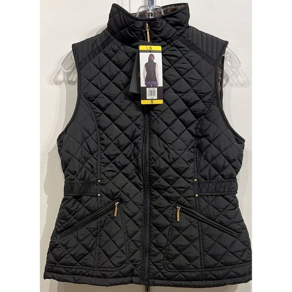 WEATHERPROOF Women Ultra Soft Cozy Lining Quilted Vest-- Black - Picture 6 of 9